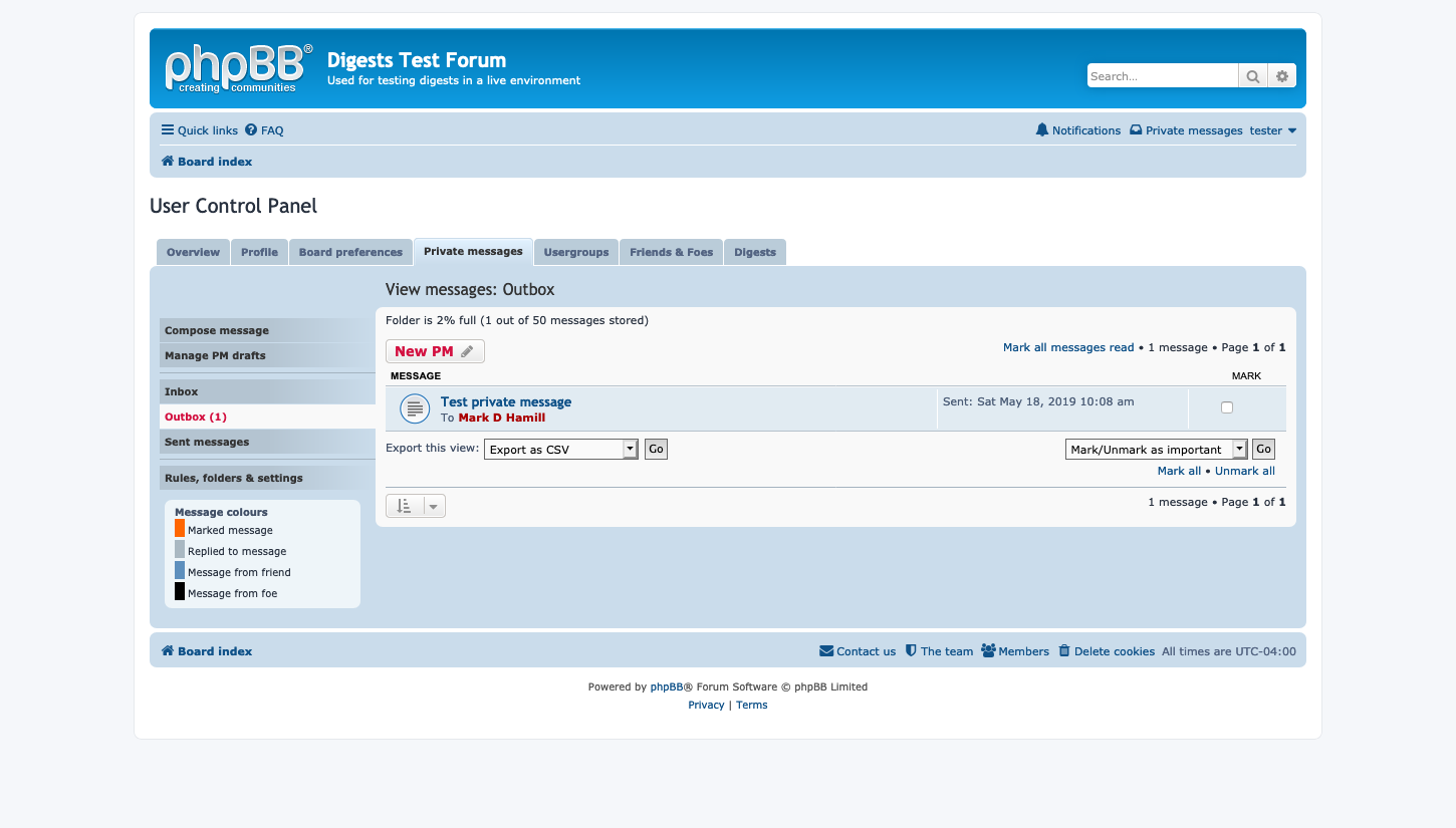 Private test. PHPBB форум. Картинки PHPBB. Private message. Test message.